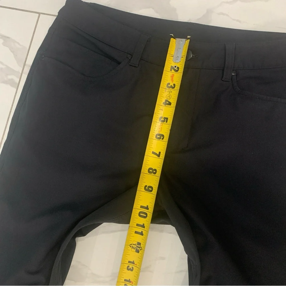 Lululemon ABC Pants Mens 31 x 29 Black Classic Golf Chino Casual Warpstreme